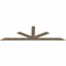 Ekena Millwork Saratoga Smooth Timber Gable Bracket, Douglas Fir, 108"W x 31 1/2"H x 1 1/2"D x 5 1/2"F, 7/12 Pitch GBW108X31X0206SAR00SDF - alternate 4